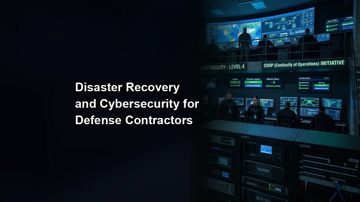 Disaster Recovery and Cybersecurity for Defense Contractors