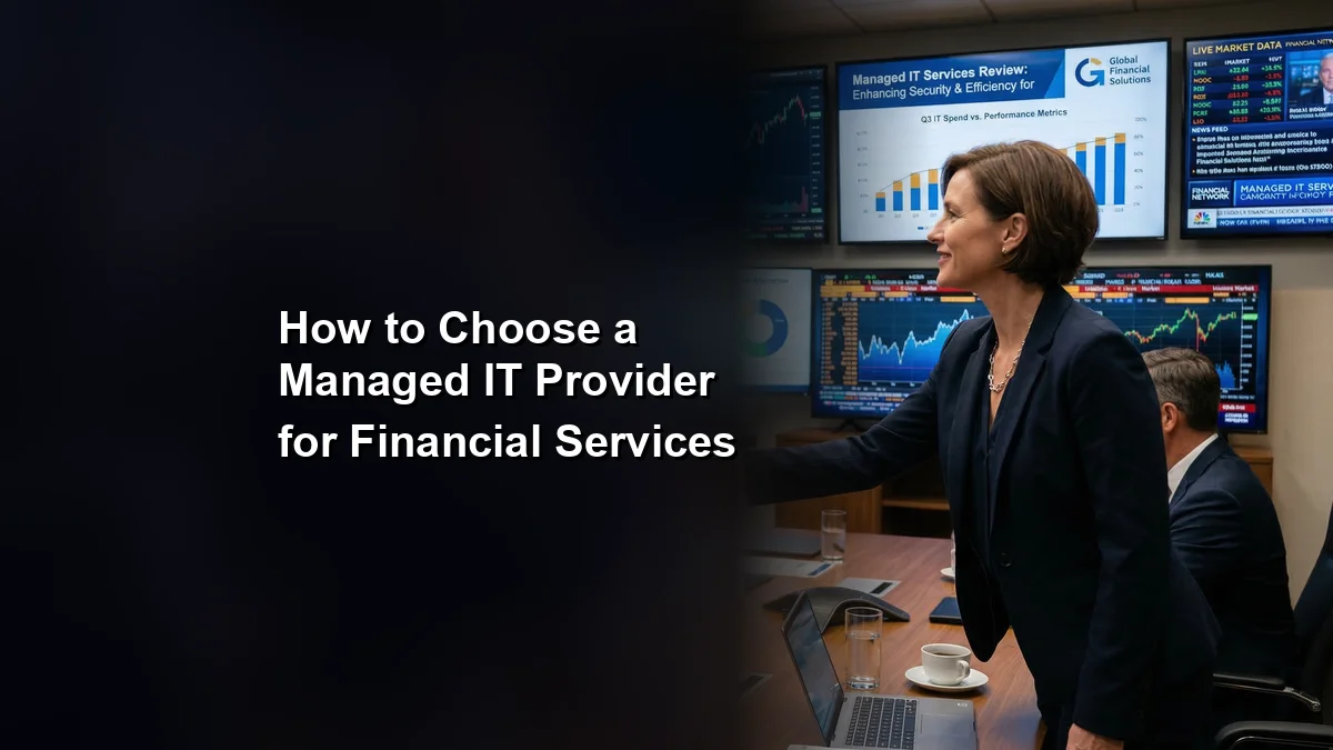 How to Choose a Managed IT Provider for Financial Services