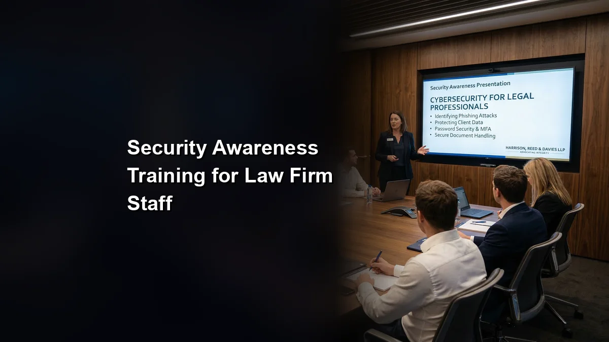 Security Awareness Training for Law Firm Staff
