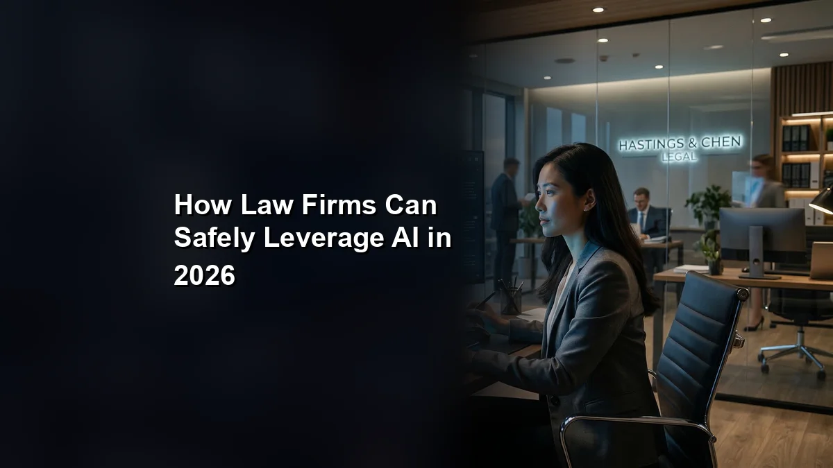 How Law Firms Can Safely Leverage AI in 2026